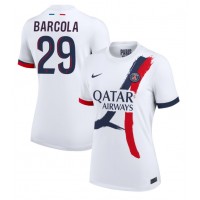 Echipament fotbal Paris Saint-Germain Bradley Barcola #29 Tricou Deplasare 2024-25 pentru femei maneca scurta